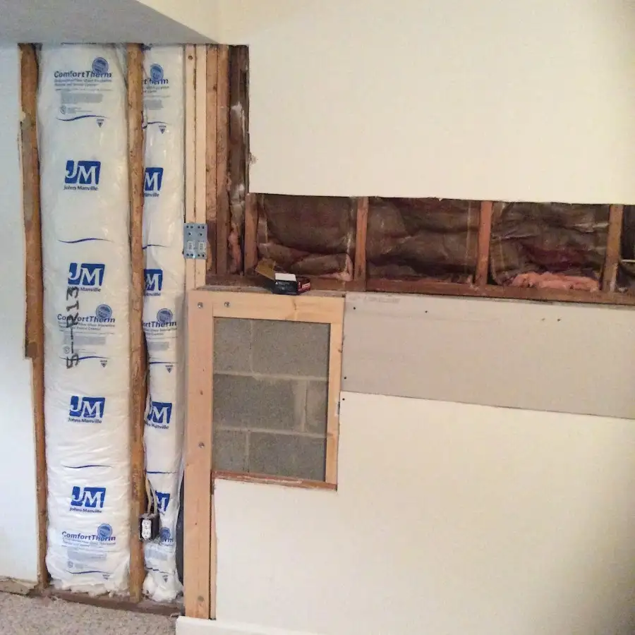 Wall insulation replacement during Contents Cleaning & Restoration in Grand Terrace